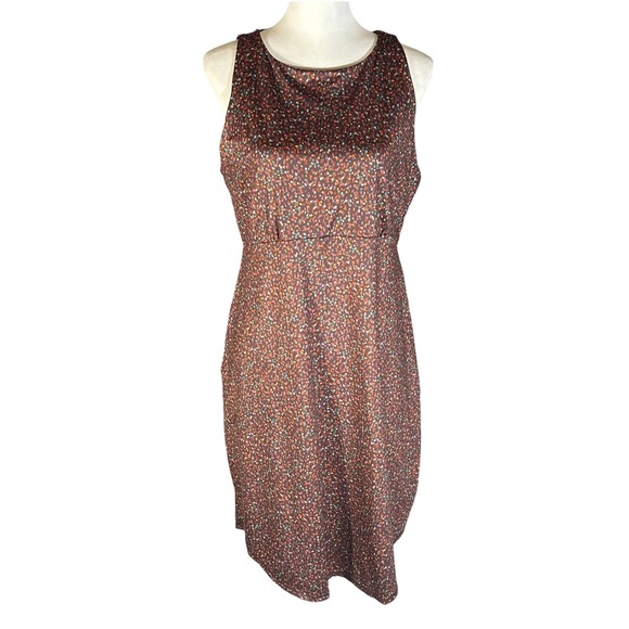 Prana Dresses & Skirts - prAna Emerald Lake Dress Women XL Brown Multi-Color Abstract Dot Sleeveless
